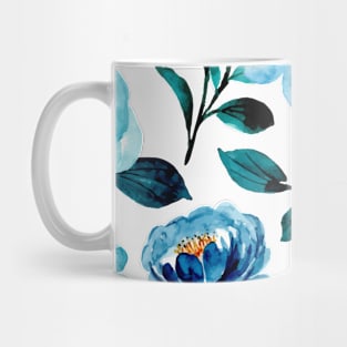 Botanic Floral Watercolor Flower Pattern Mug